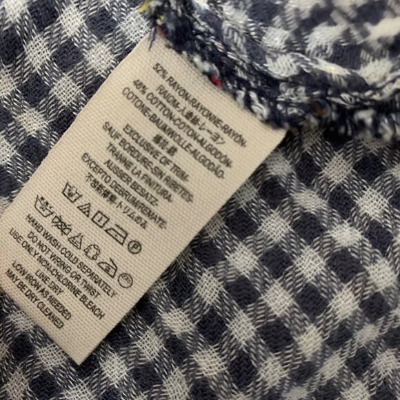 FREE PEOPLE Come On Over Plaid Flannel Oversized Hi-Low Top Raw Hem - Picture 11 of 13